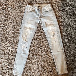 Light wash jeans